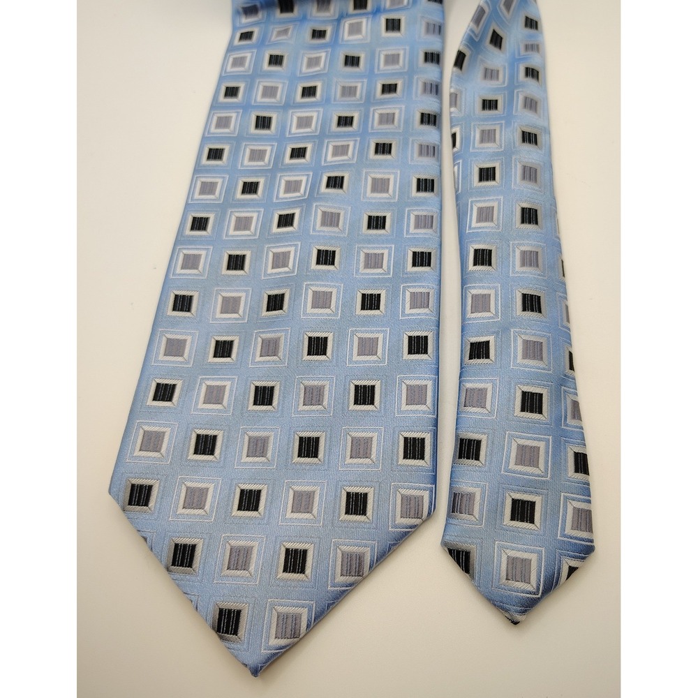 Giorgio Brutini Silk Blend Geometric Pattern Dress Tie Mens Business Office